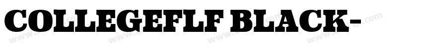 CollegeFLF Black字体转换 CollegeFLF Black字体转换